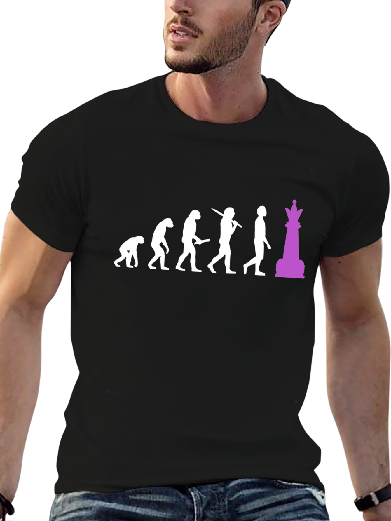 Chess Evolution T-Shirt - Black