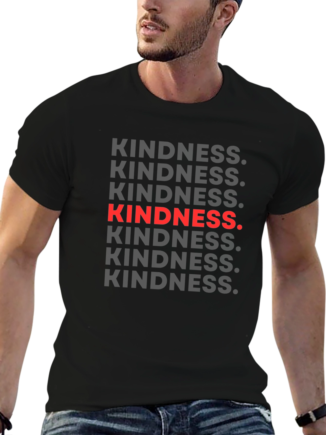 Kindness Graphic Tee - Soft Cotton Blend Shirt
