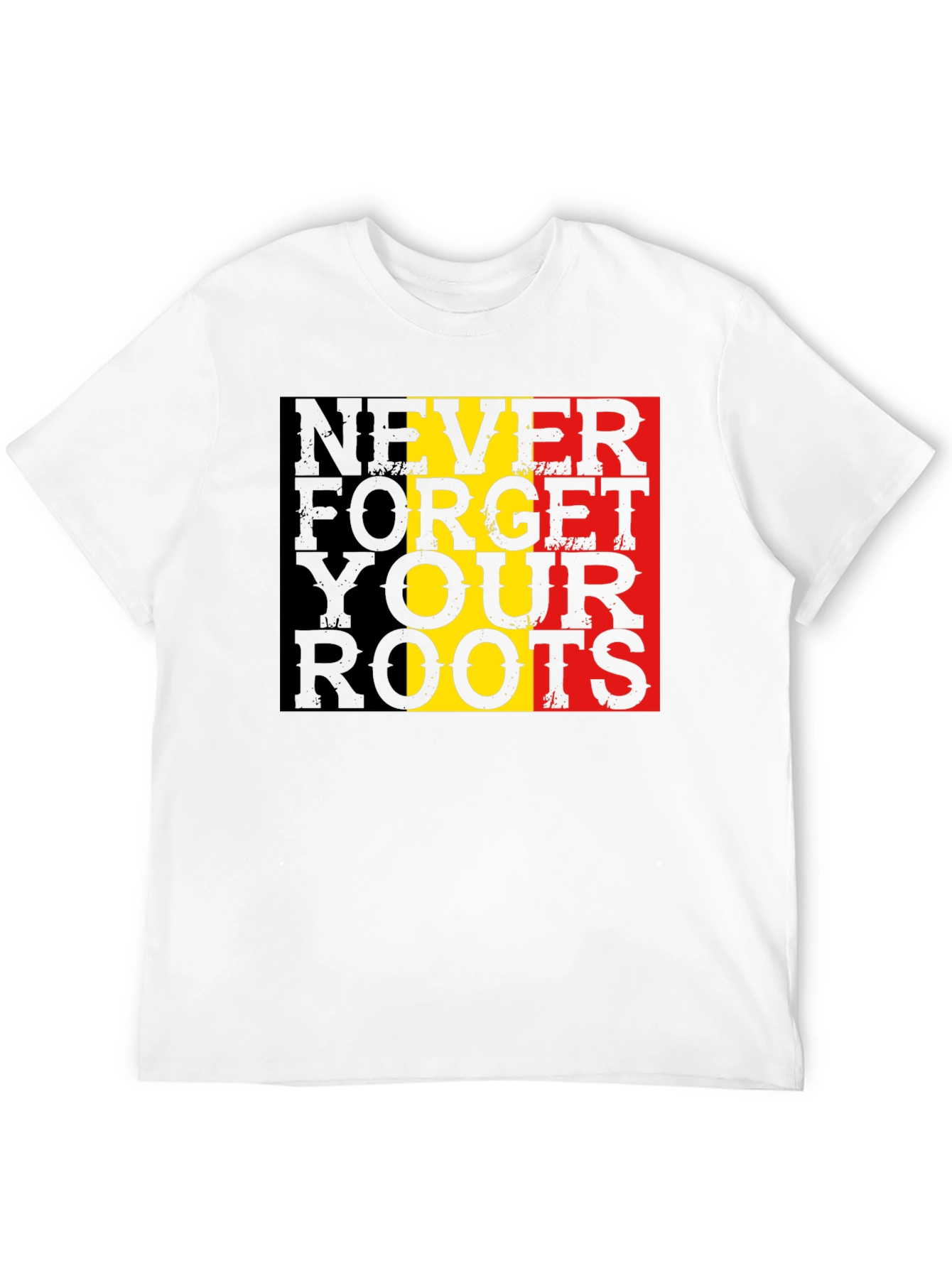 Never Forget Roots Graphic Tee - Black T-Shirt