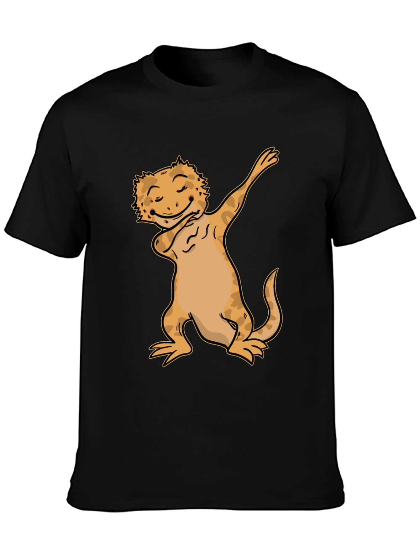 Dabbing Bearded Dragon Black T-Shirt