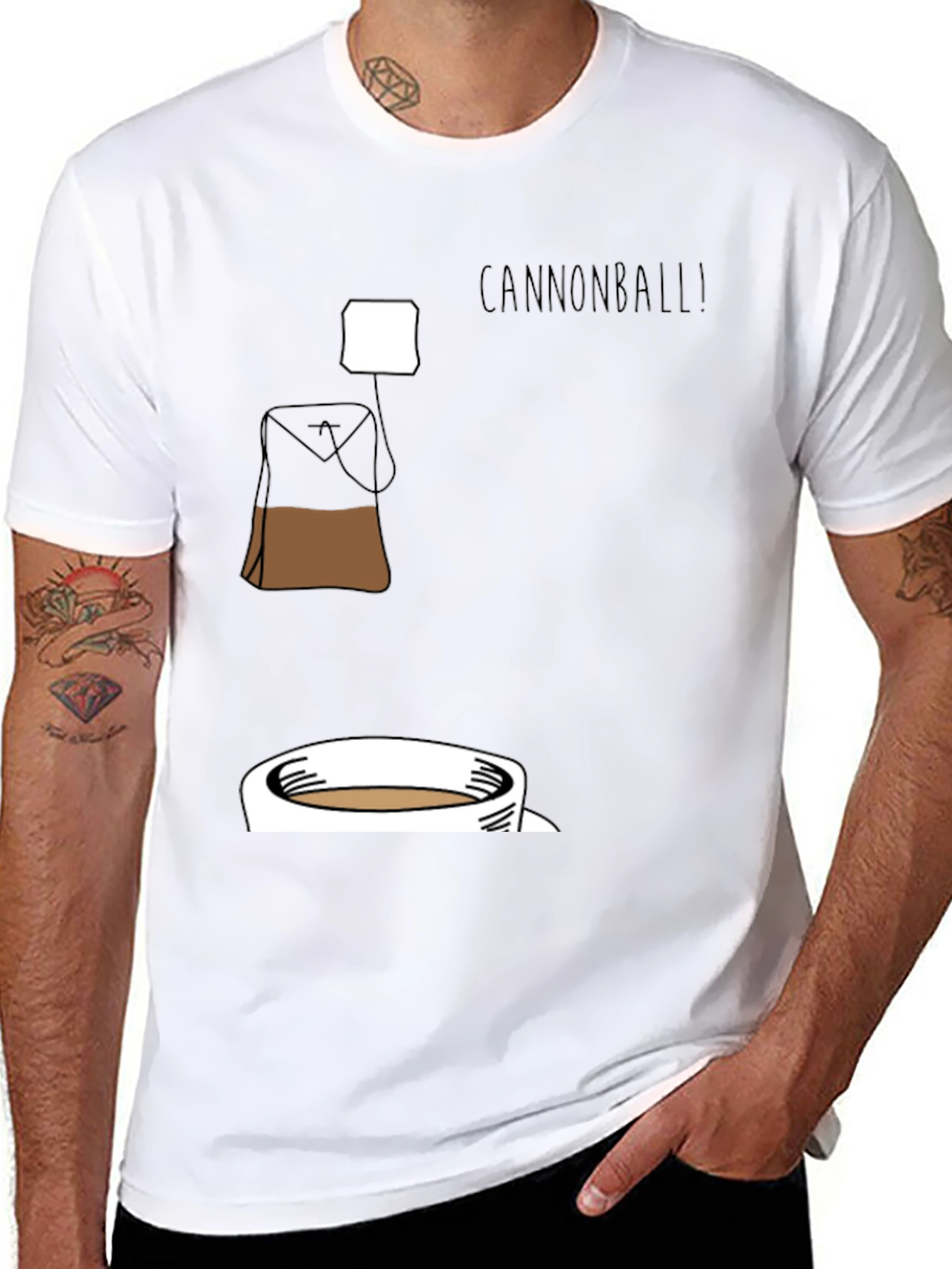 Cannonball Tea T-Shirt - Brewtiful Design!