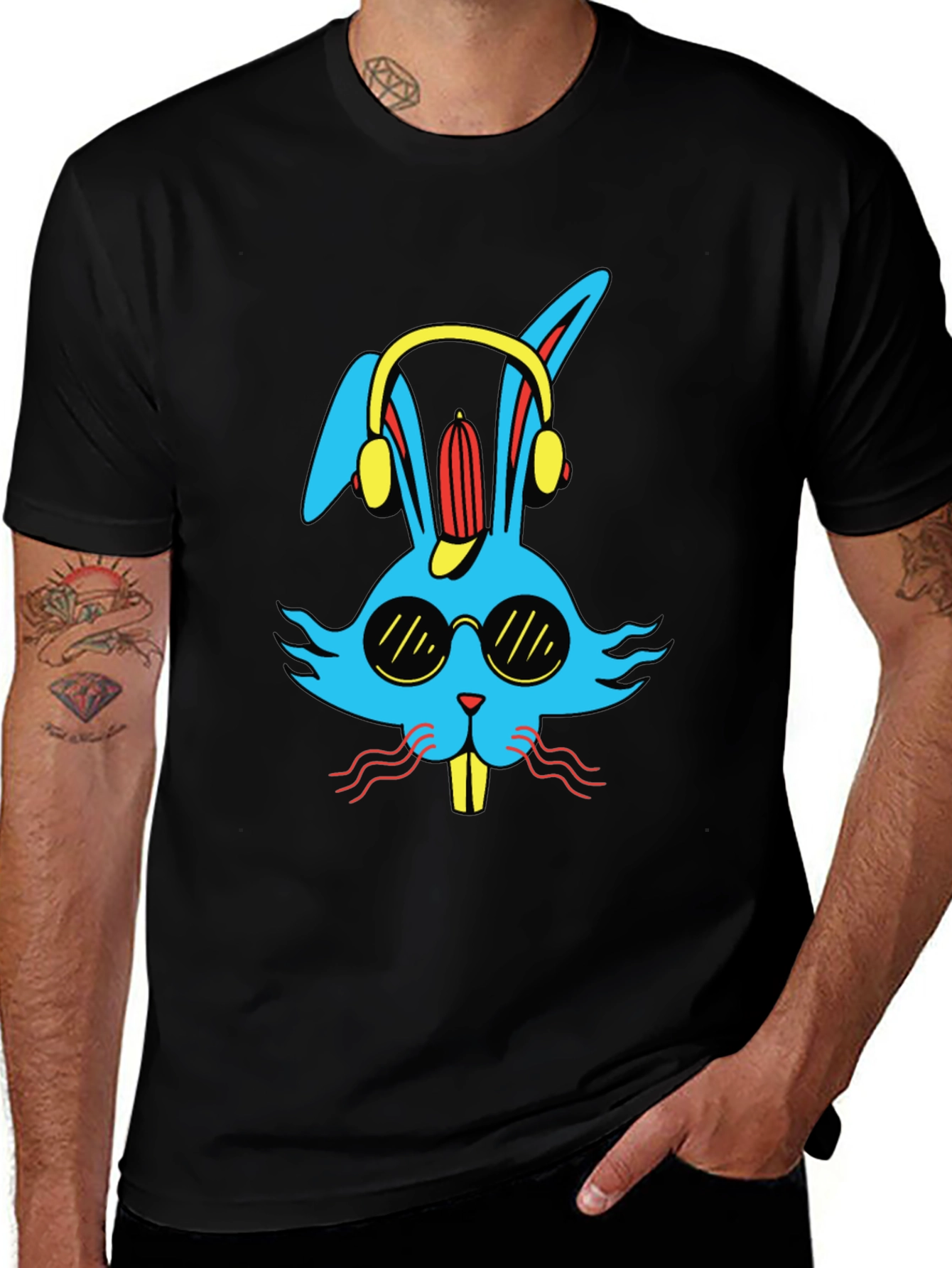 Cool Rabbit Graphic T-Shirt