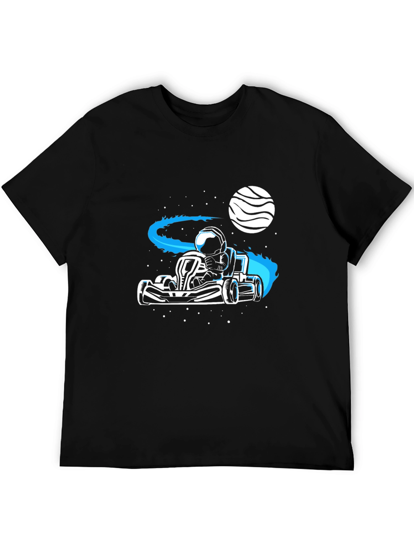 Astronaut Kart Racer T-Shirt - Space Adventure Tee