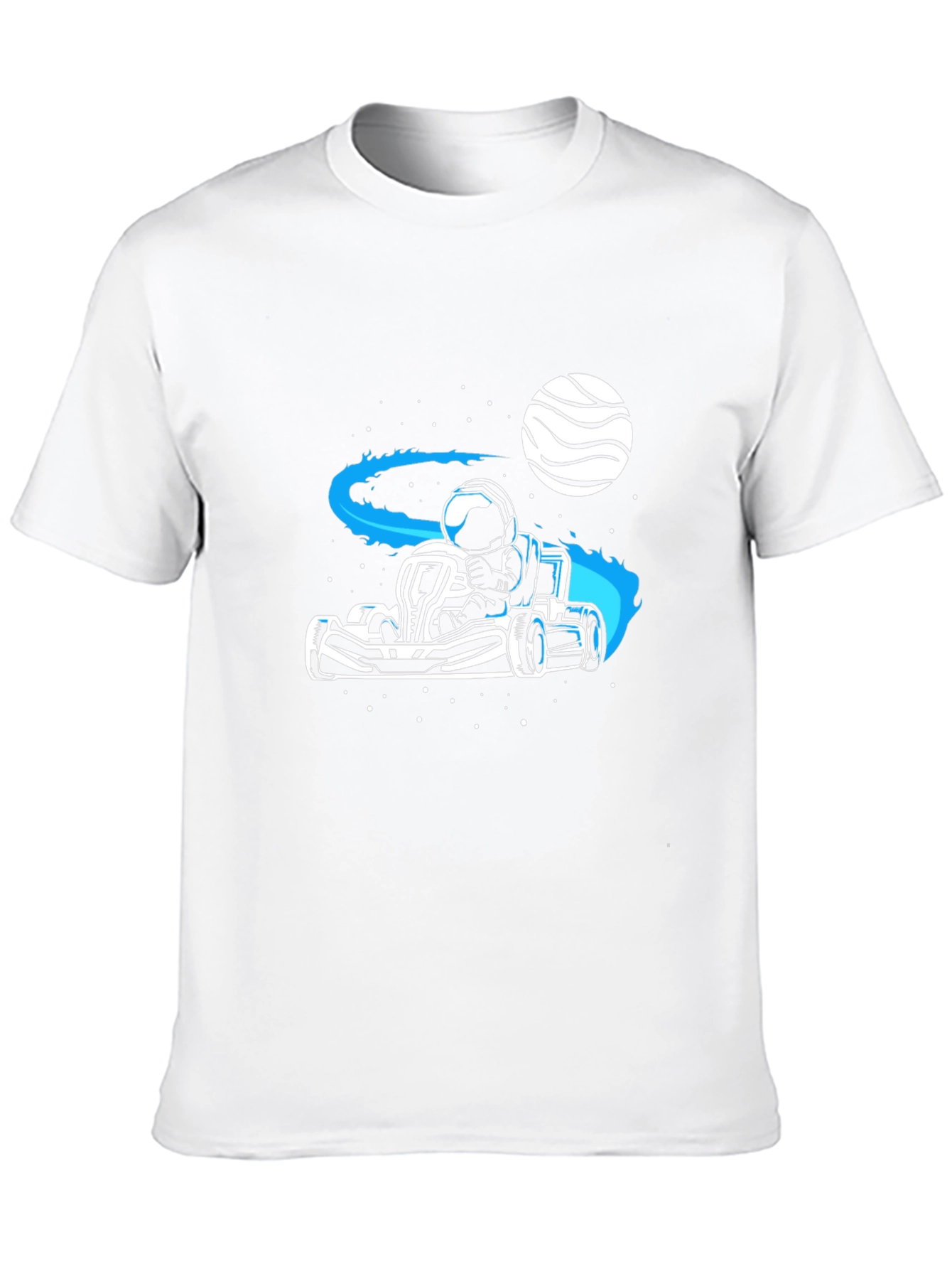 Astronaut Kart Racer T-Shirt - Space Adventure Tee