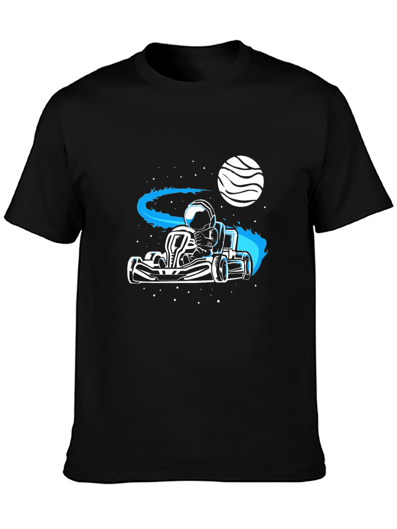 Astronaut Kart Racer T-Shirt - Space Adventure Tee