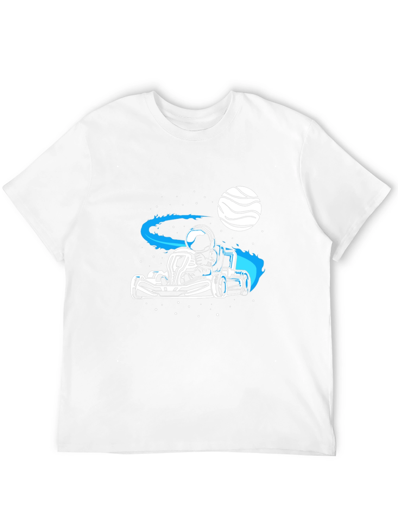 Astronaut Kart Racer T-Shirt - Space Adventure Tee