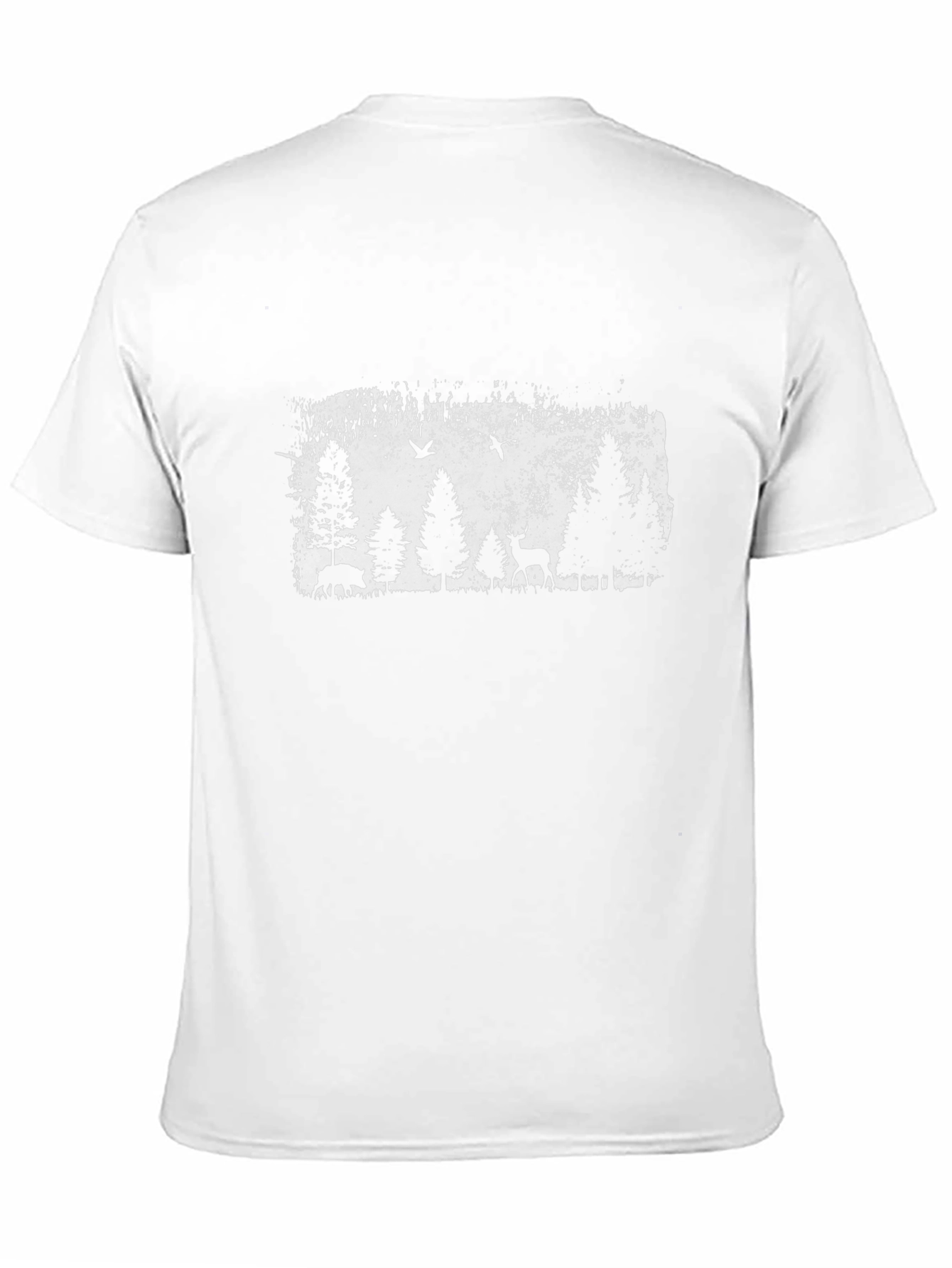 Nature Scene Graphic Tee - Mens Black Shirt
