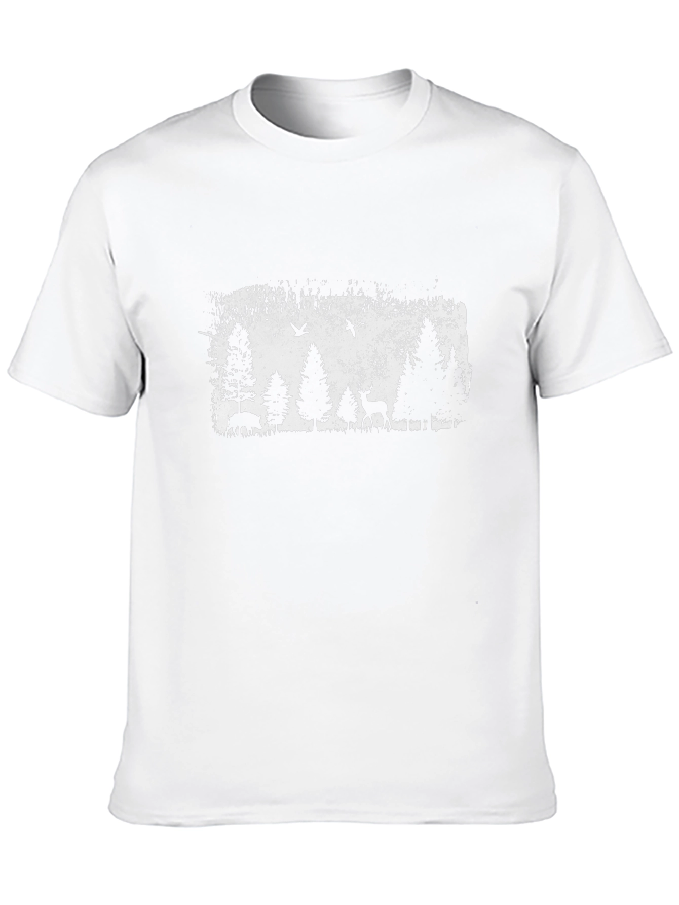 Nature Scene Graphic Tee - Mens Black Shirt
