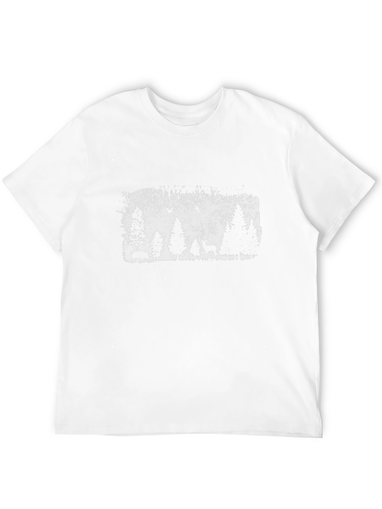 Nature Scene Graphic Tee - Mens Black Shirt