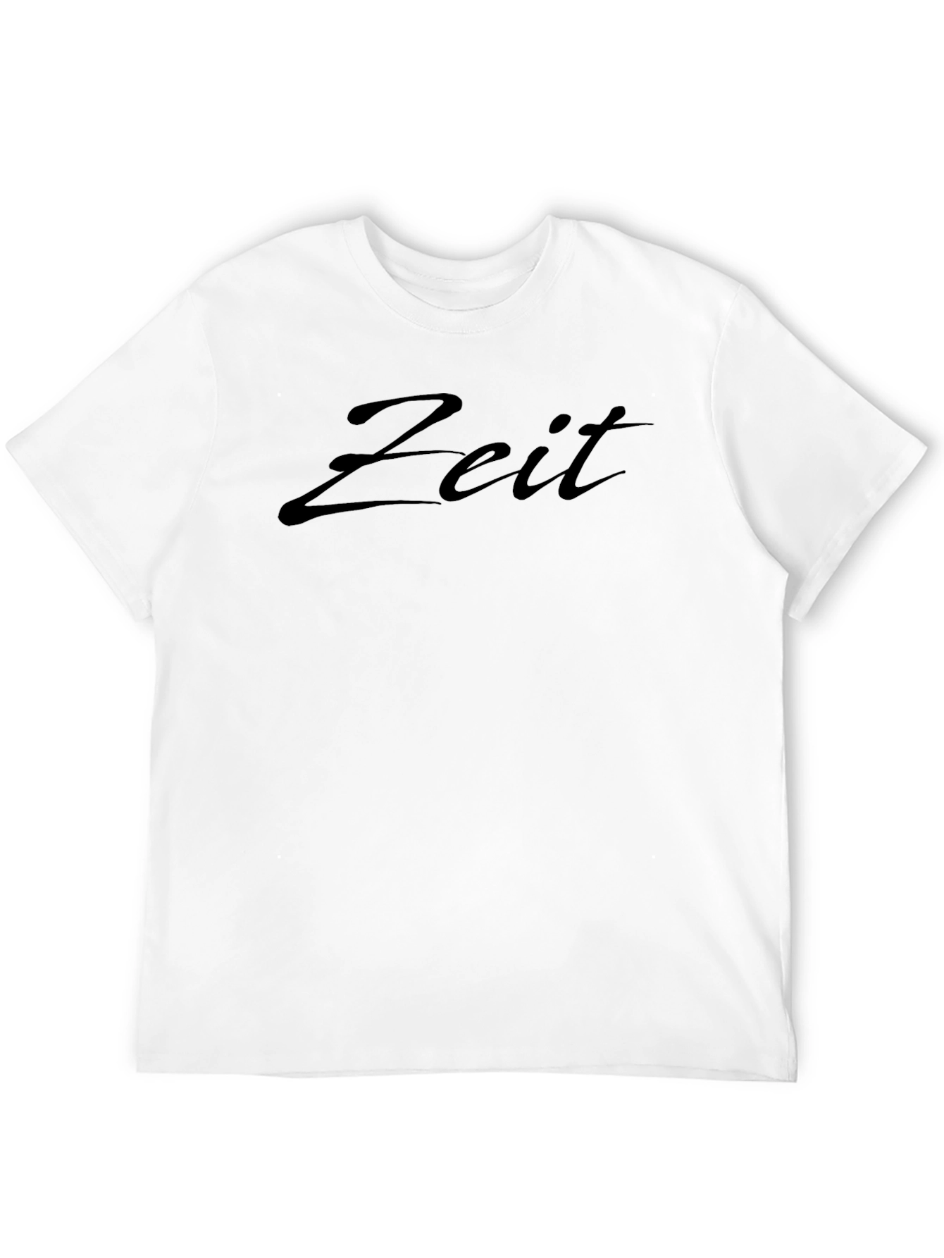 Zeit Script Black T-Shirt