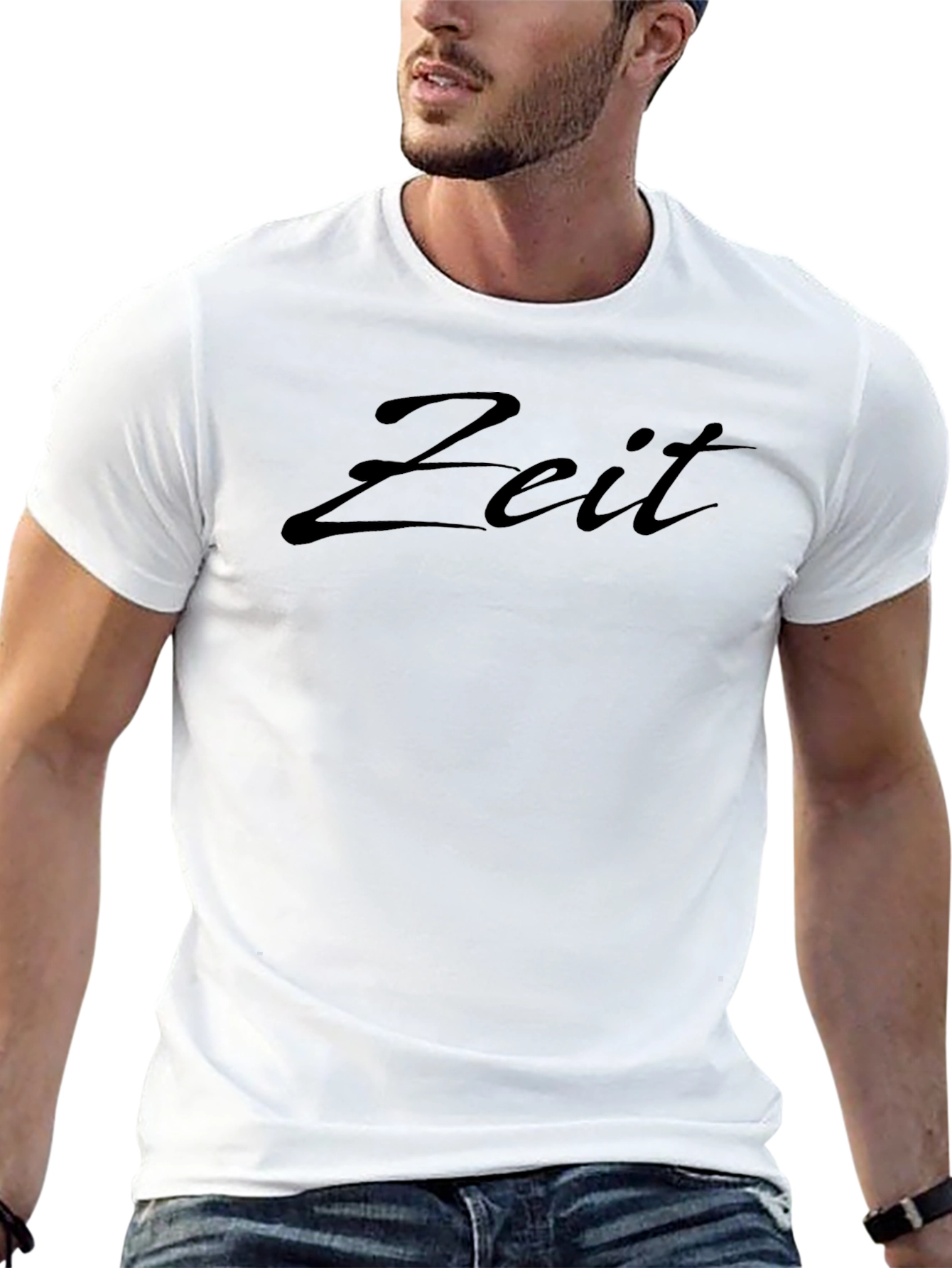 Zeit Script Black T-Shirt