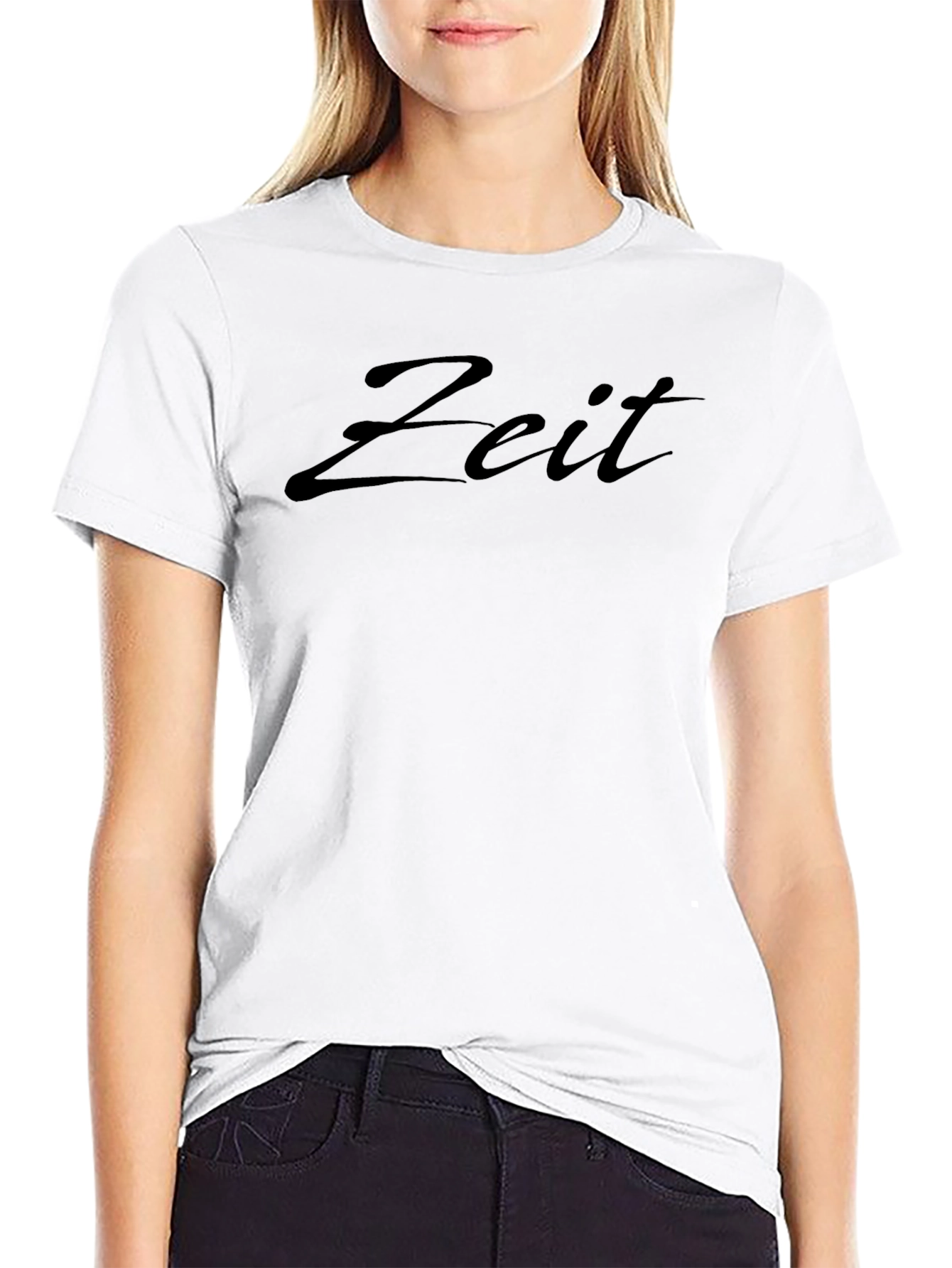 Zeit Script Black T-Shirt