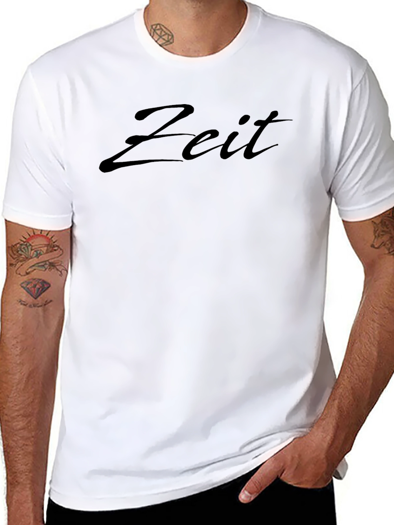Zeit Script Black T-Shirt