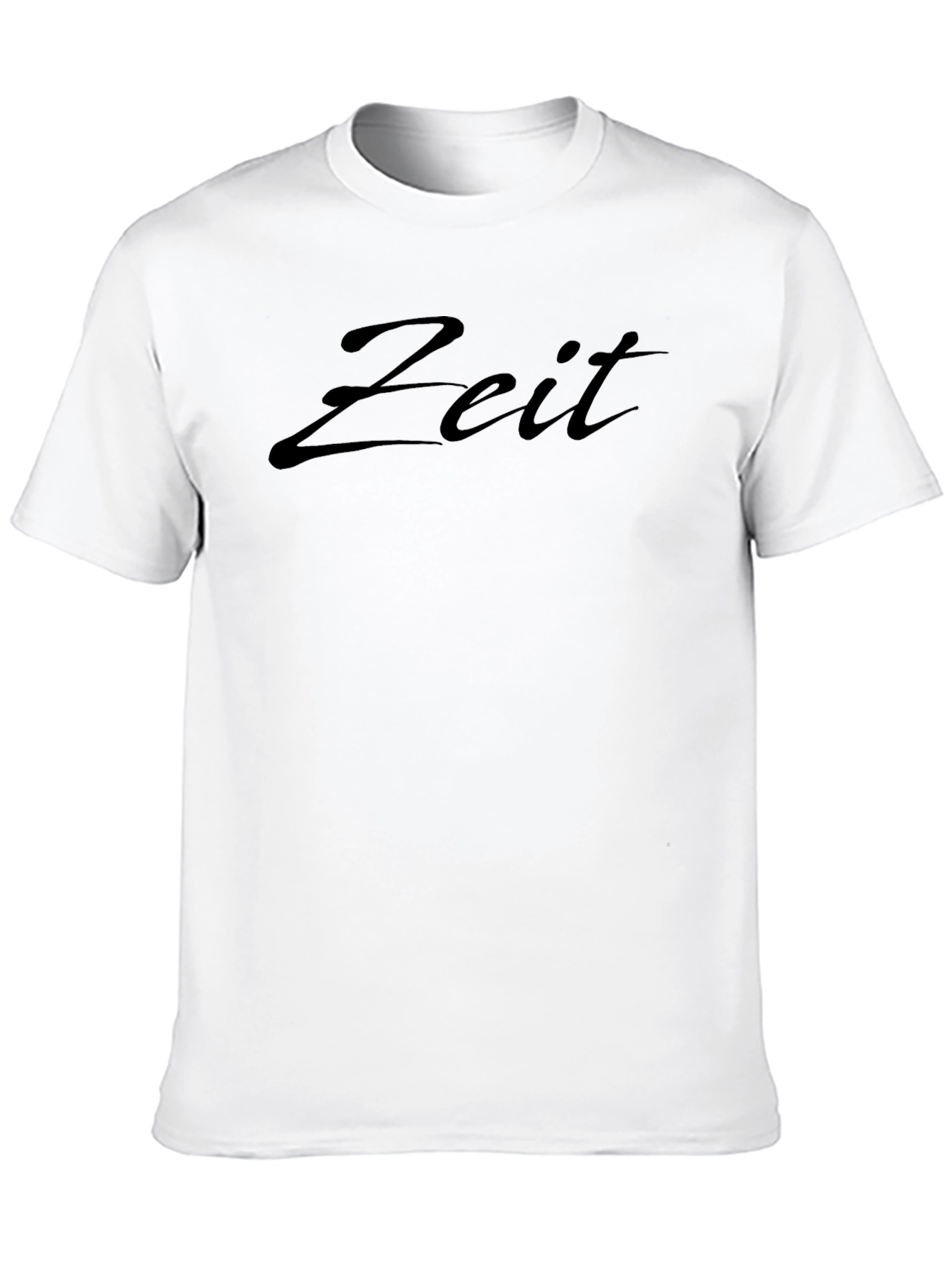 Zeit Script Black T-Shirt