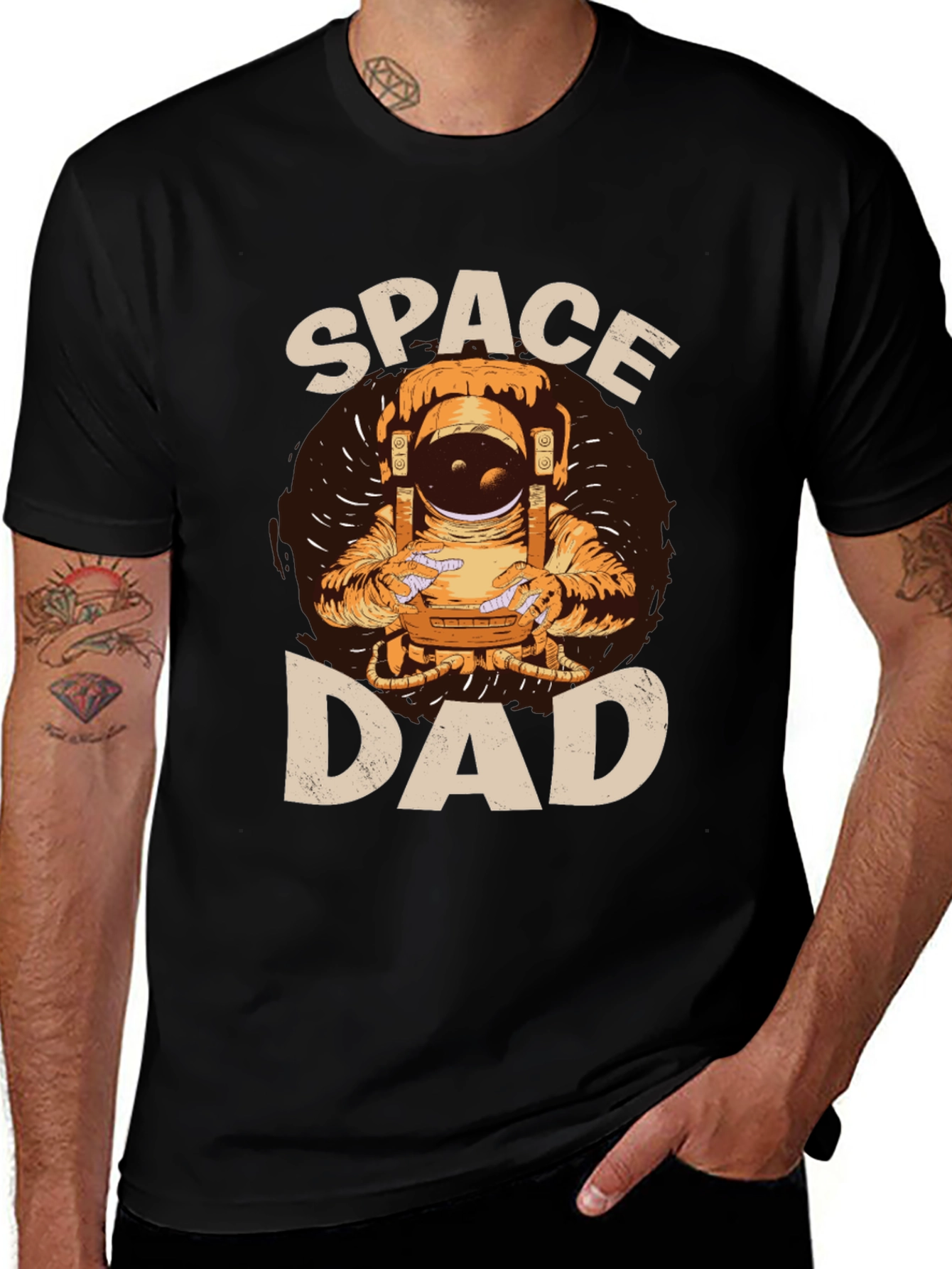 Space Dad T-Shirt - Astronaut Graphic Tee