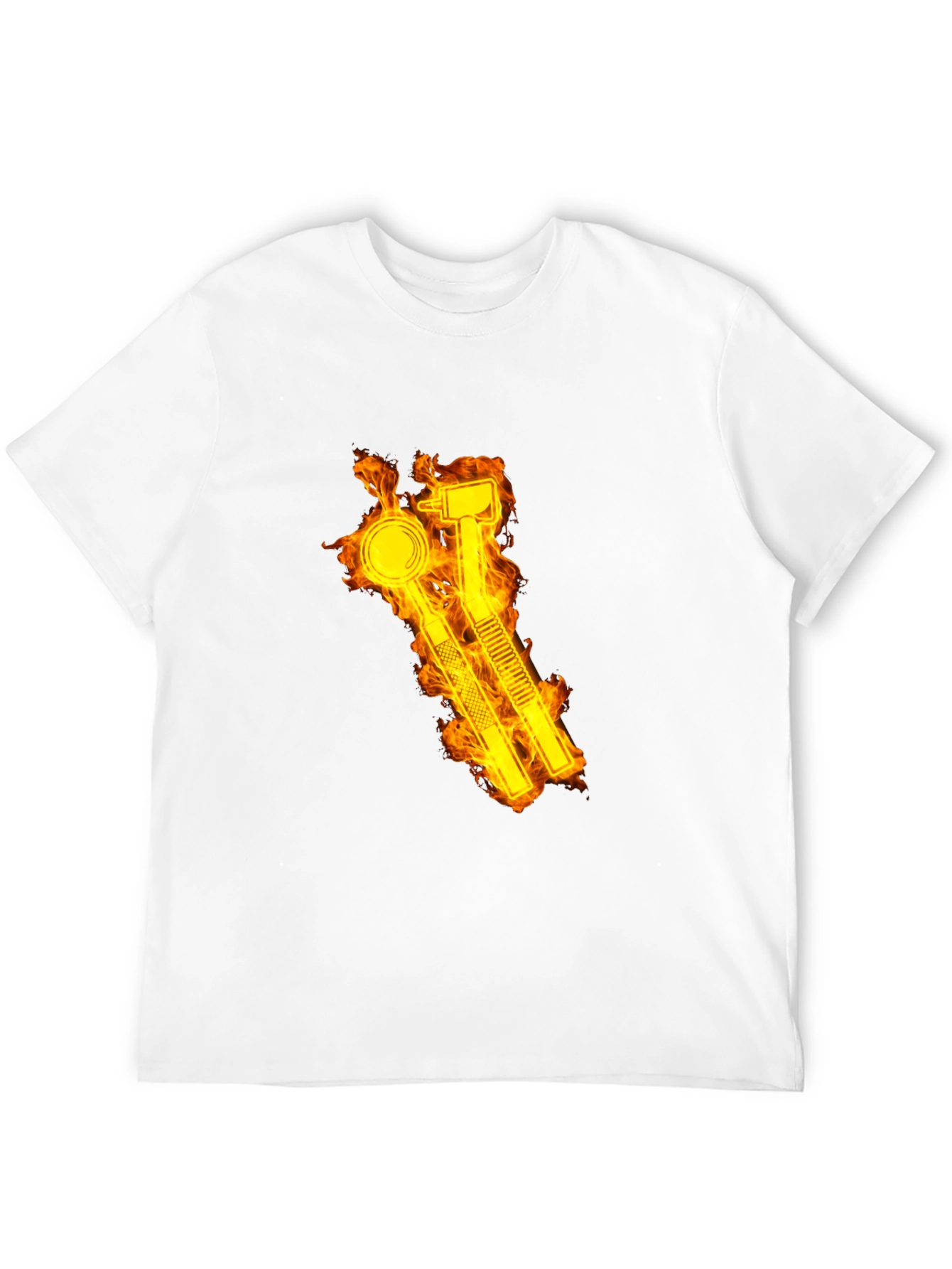 Fiery Dental Tools Graphic Tee - Black T-Shirt