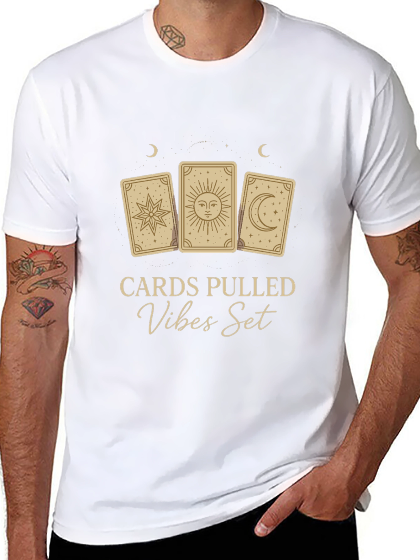 Tarot Cards Pulled Vibes Set Graphic T-Shirt