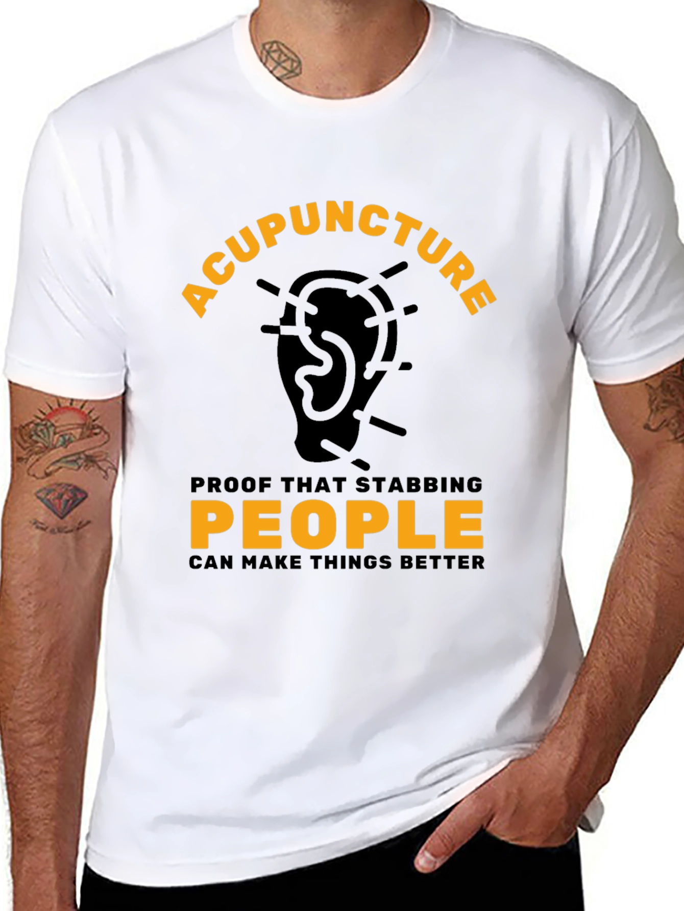 Acupuncture T-Shirt - Stabbing People Makes Things Better