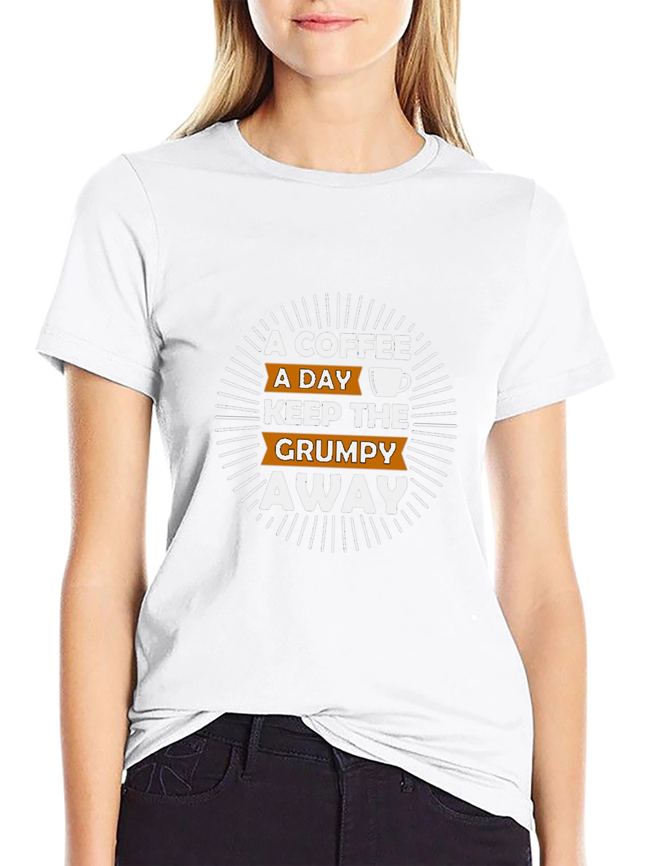 Coffee Grumpy Graphic Tee - Black Cotton T-Shirt