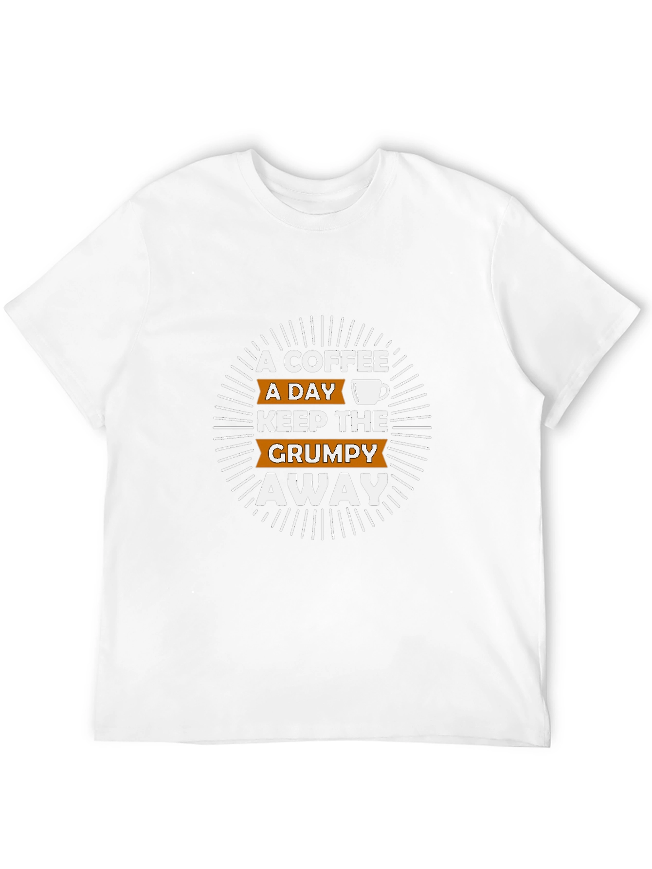 Coffee Grumpy Graphic Tee - Black Cotton T-Shirt