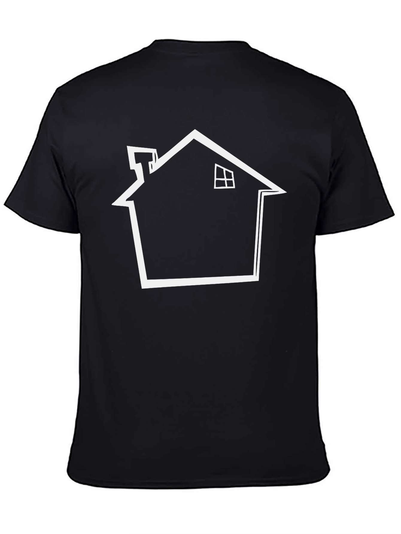House Outline Graphic Tee - Black