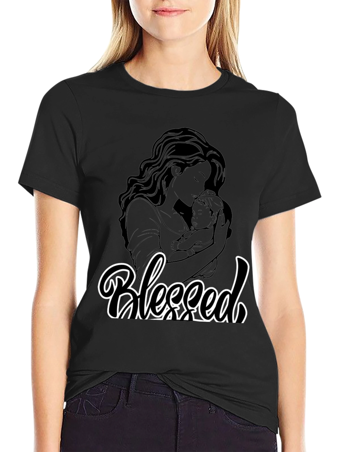 Blessed Mother & Child Graphic Tee