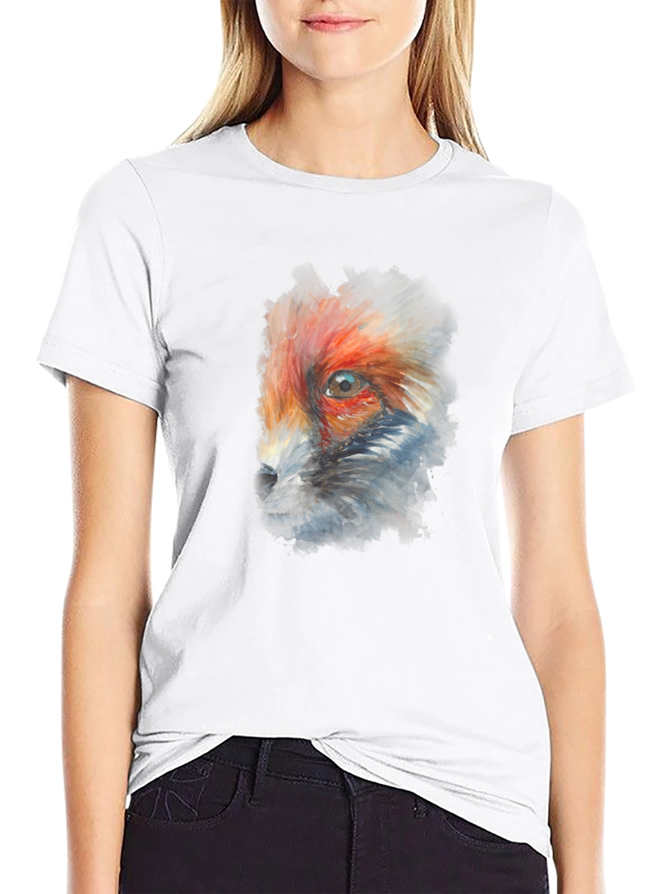 Fox Eye Graphic Black T-Shirt