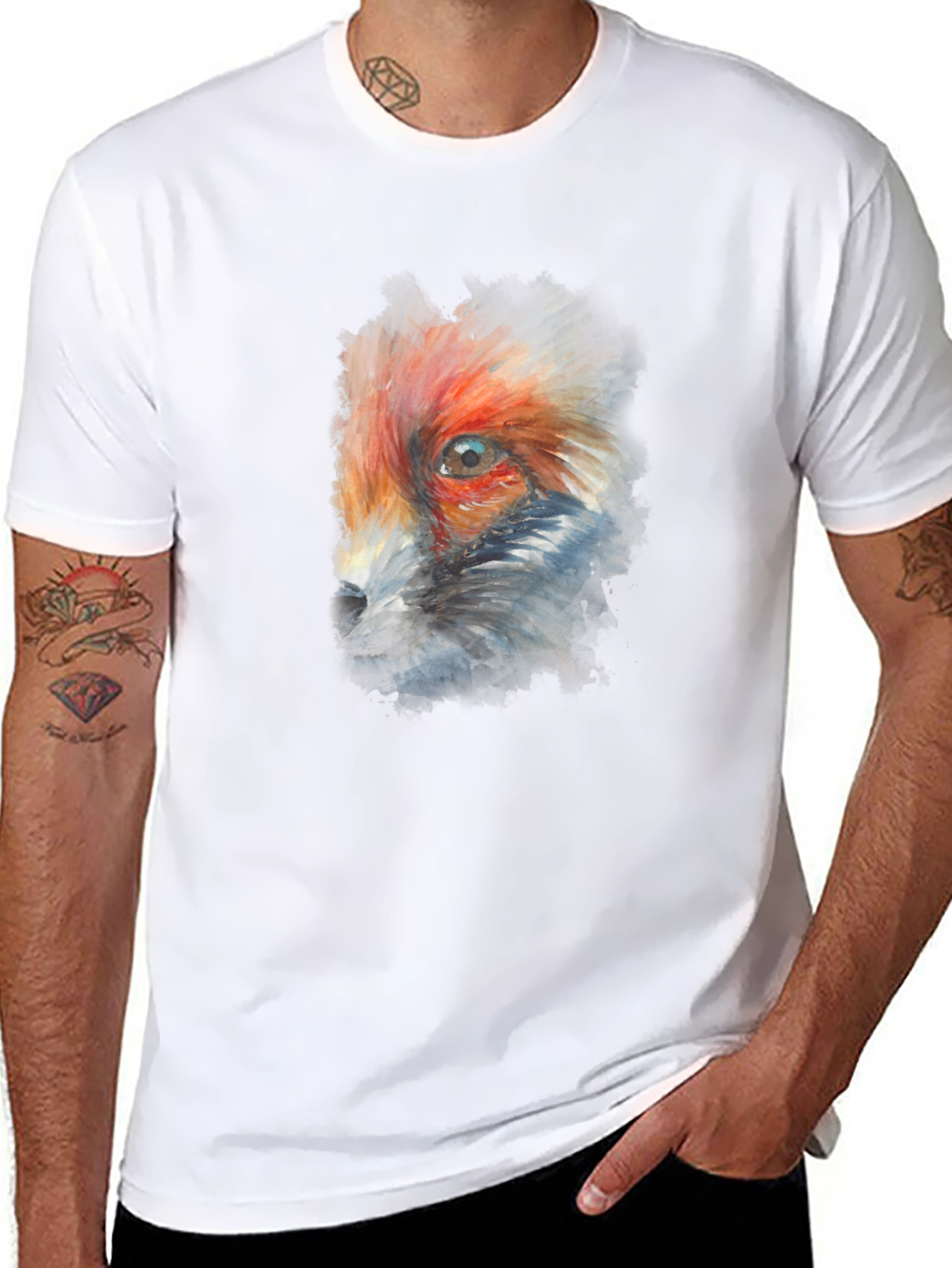 Fox Eye Graphic Black T-Shirt