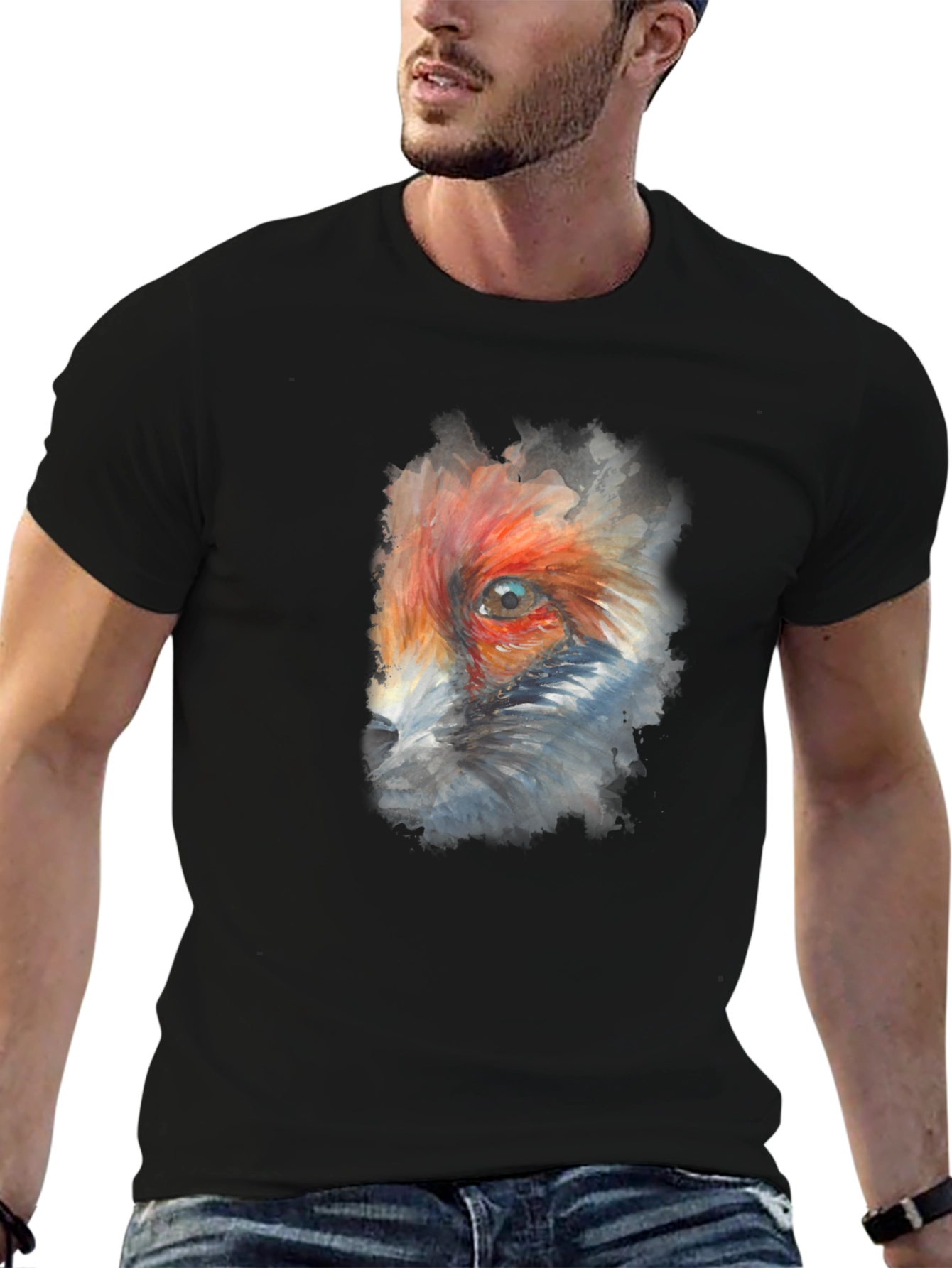 Fox Eye Graphic Black T-Shirt