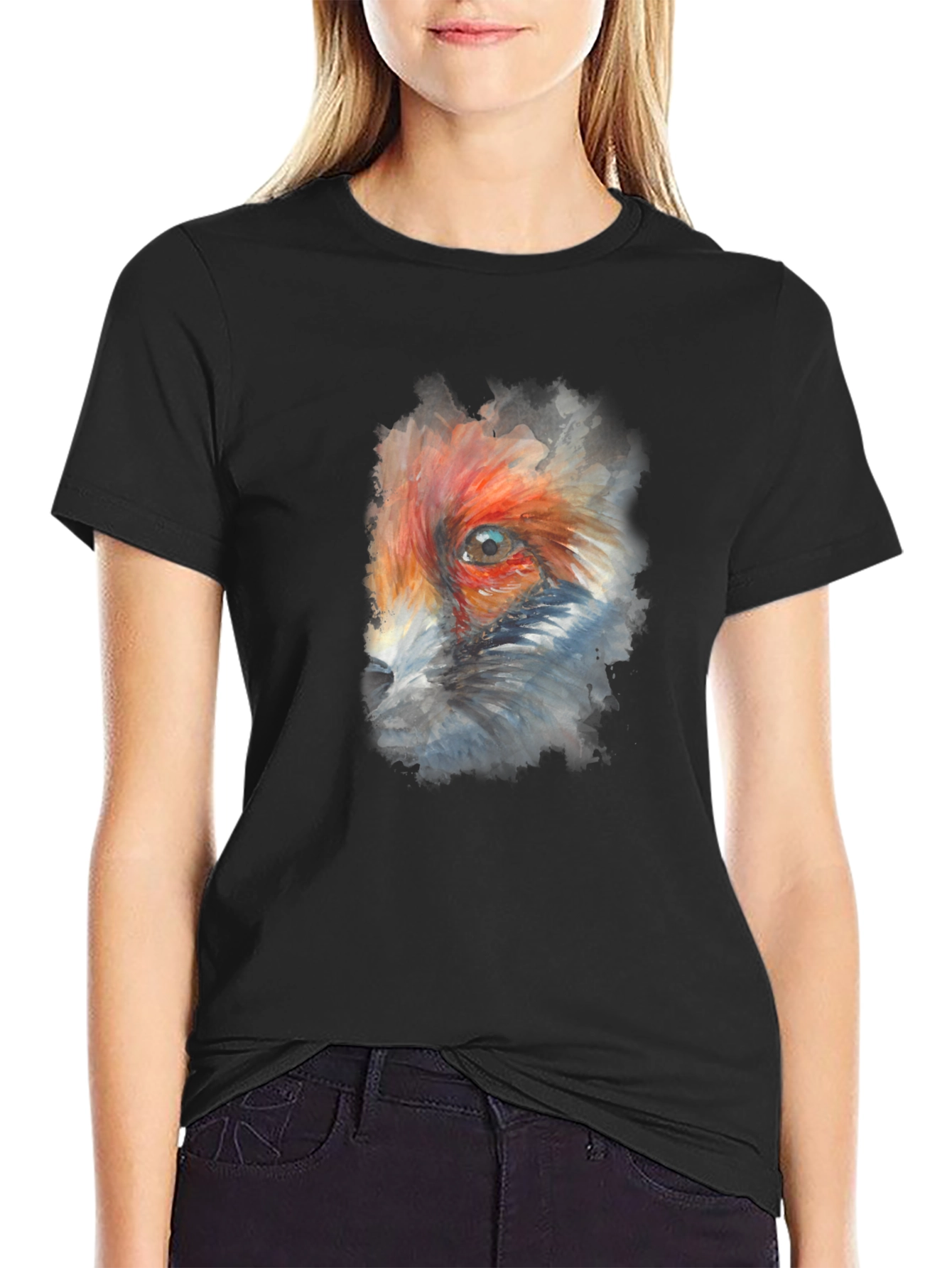 Fox Eye Graphic Black T-Shirt
