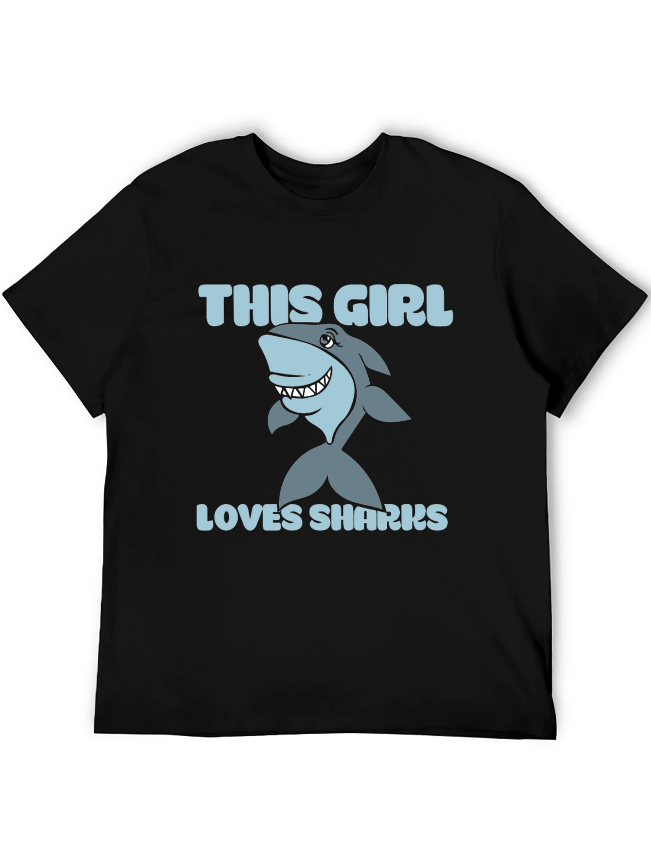 This Girl Loves Sharks - Graphic Tee