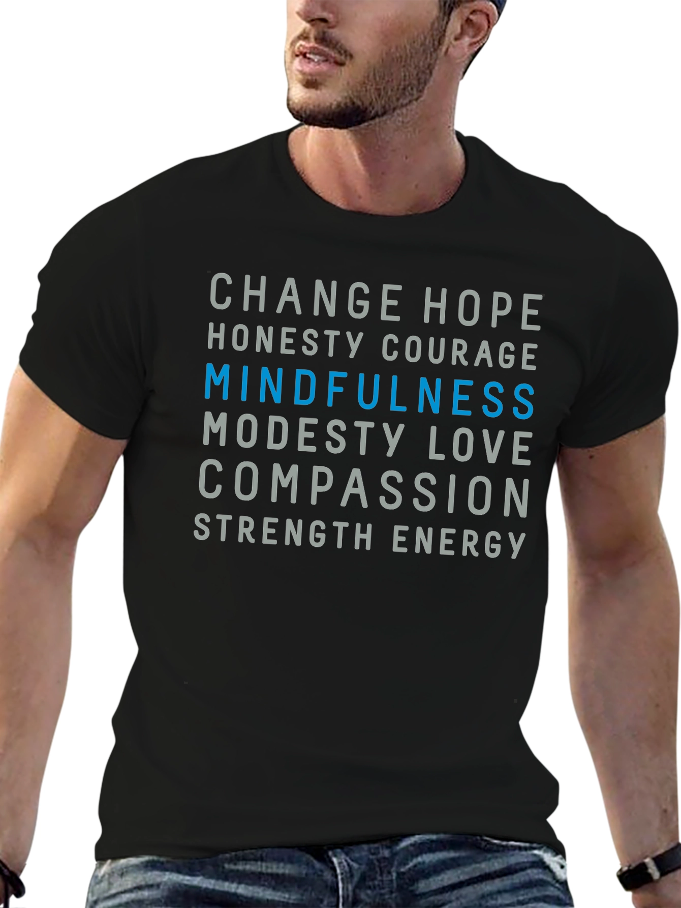 Mindfulness Graphic Tee - Inspiring Positivity