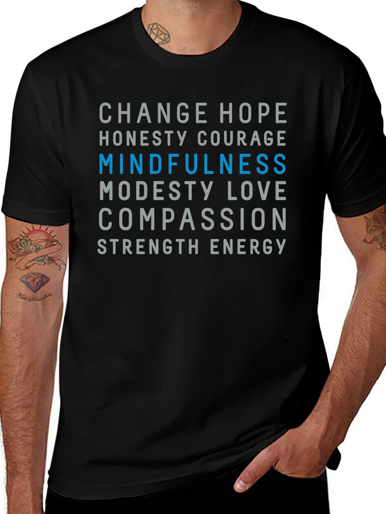 Mindfulness Graphic Tee - Inspiring Positivity