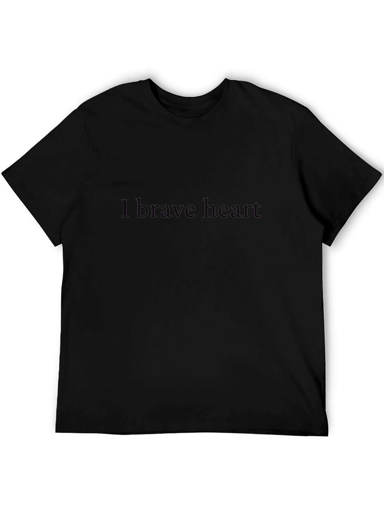 I Brave Heart Black T-Shirt