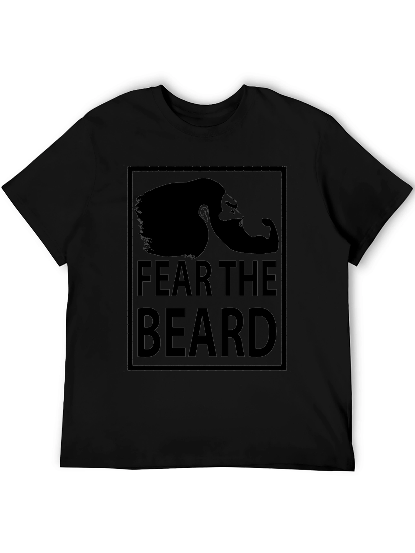 Fear the Beard Graphic Print T-Shirt