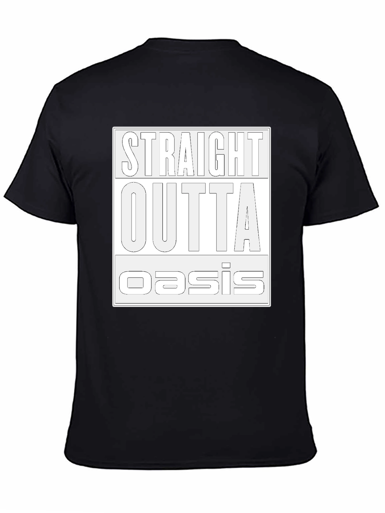 Straight Outta Oasis T-Shirt - Black