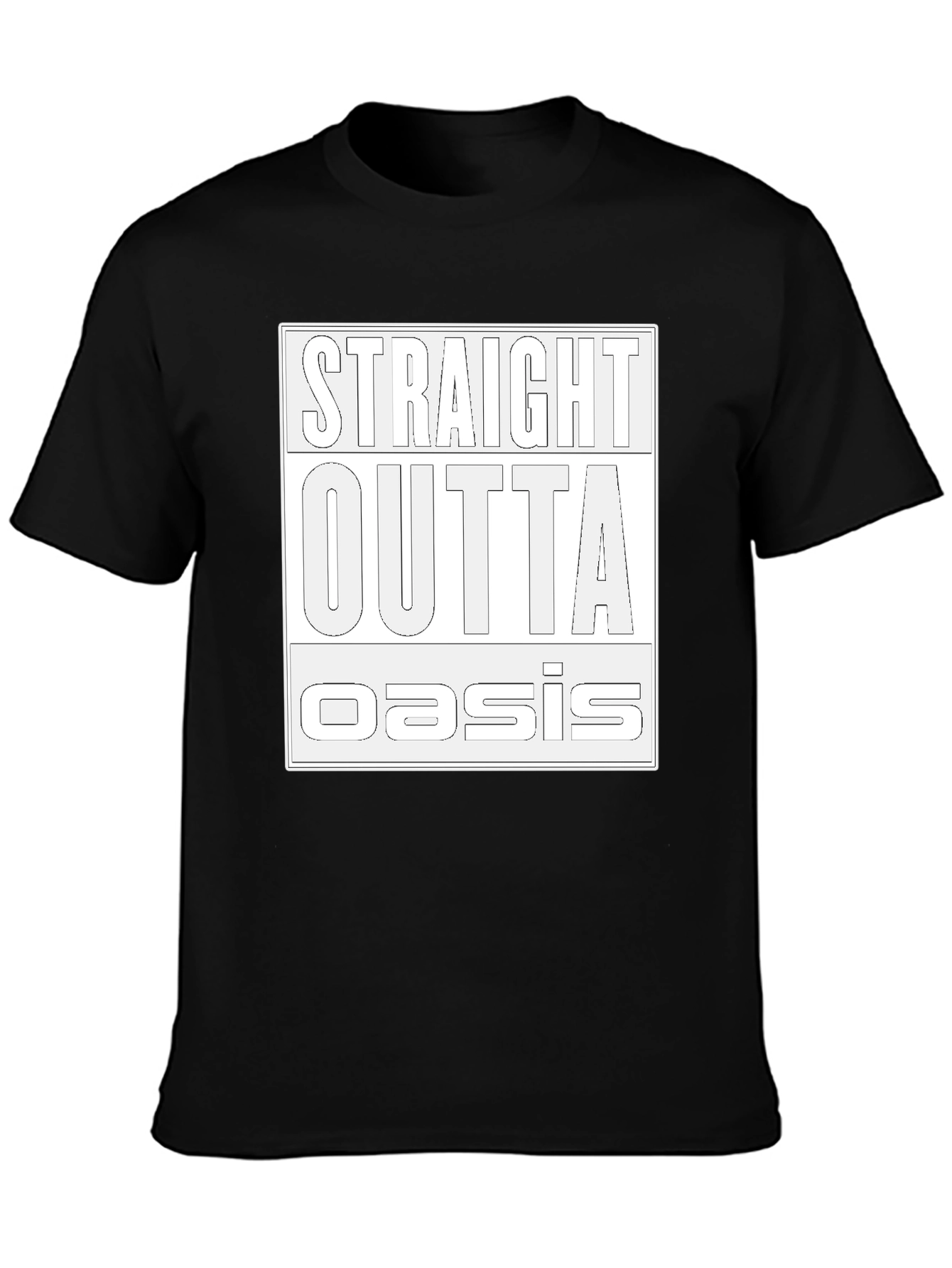 Straight Outta Oasis T-Shirt - Black