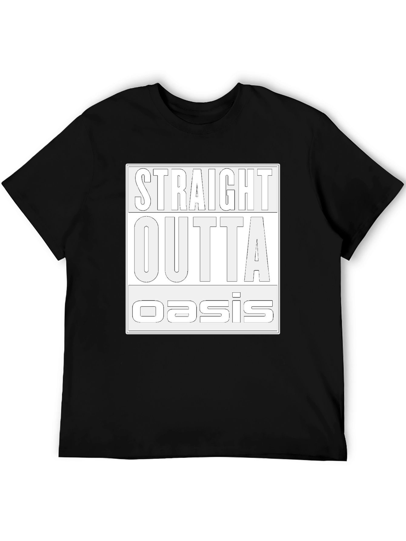 Straight Outta Oasis T-Shirt - Black
