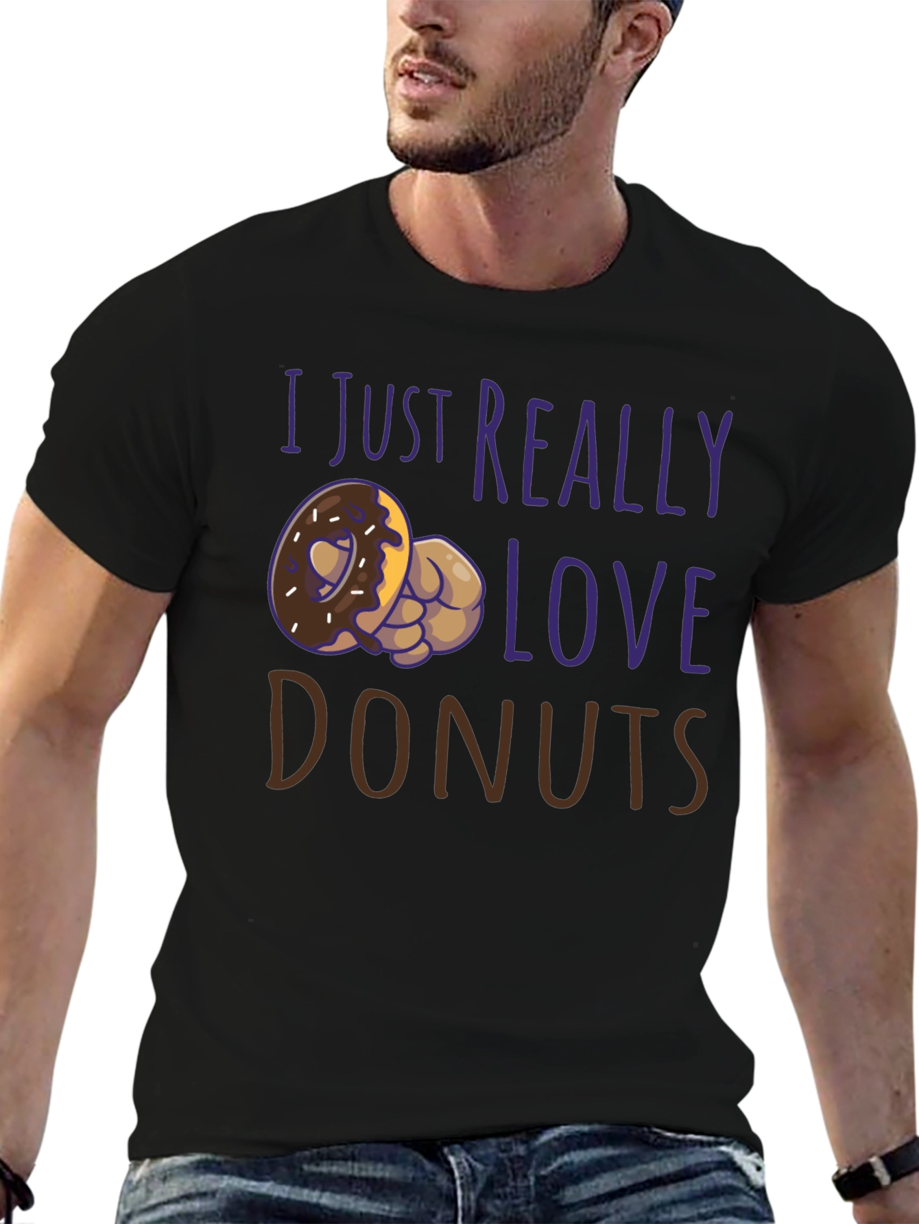 I Love Donuts Graphic T-Shirt
