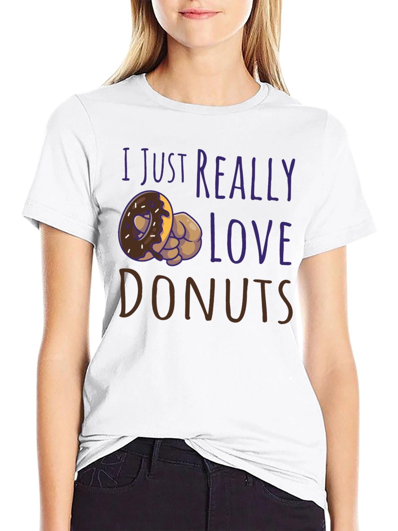 I Love Donuts Graphic T-Shirt