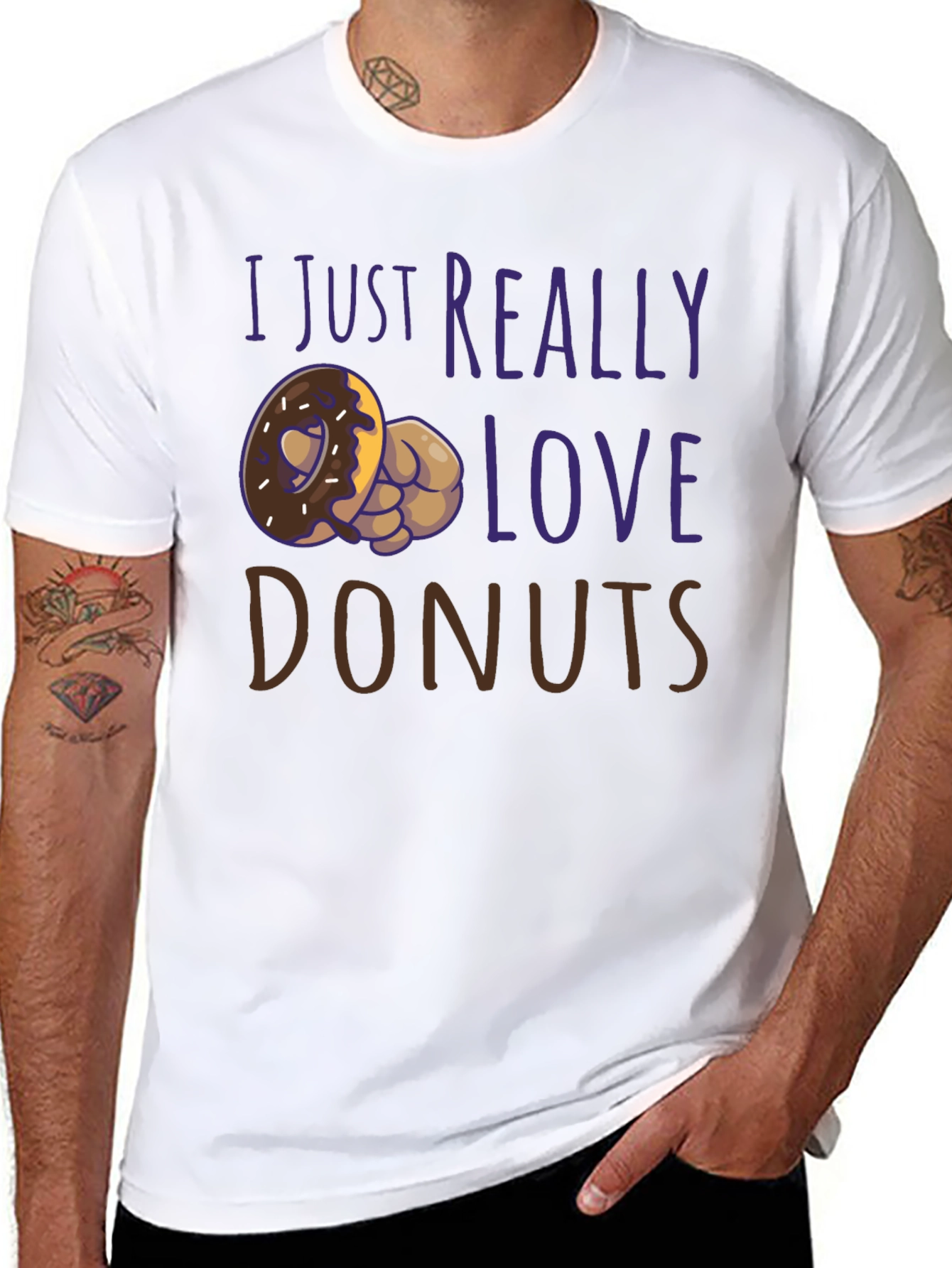 I Love Donuts Graphic T-Shirt