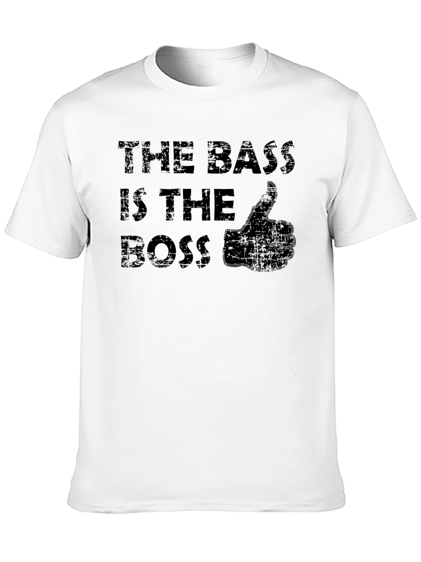 The Bass is the Boss Black T-Shirt