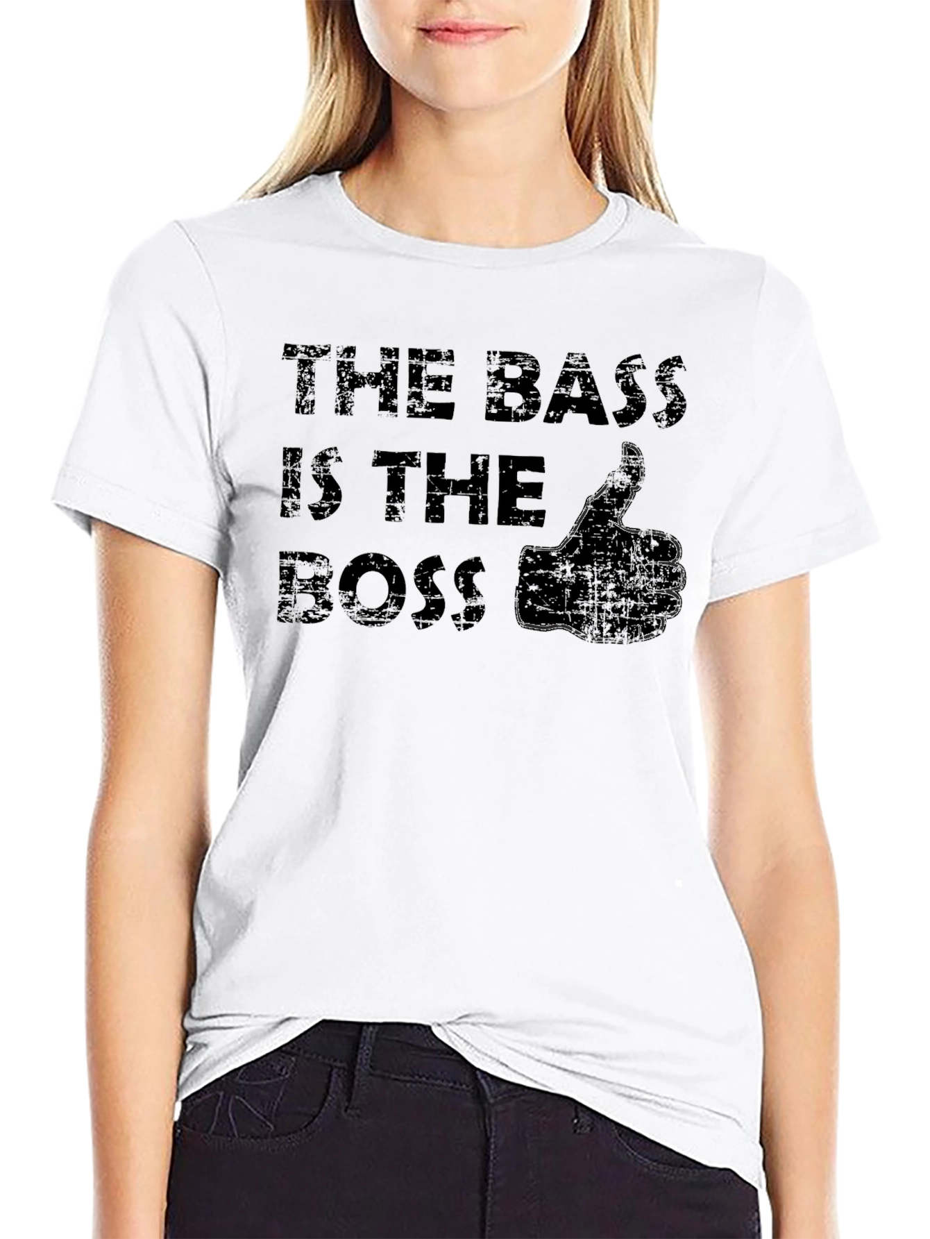 The Bass is the Boss Black T-Shirt