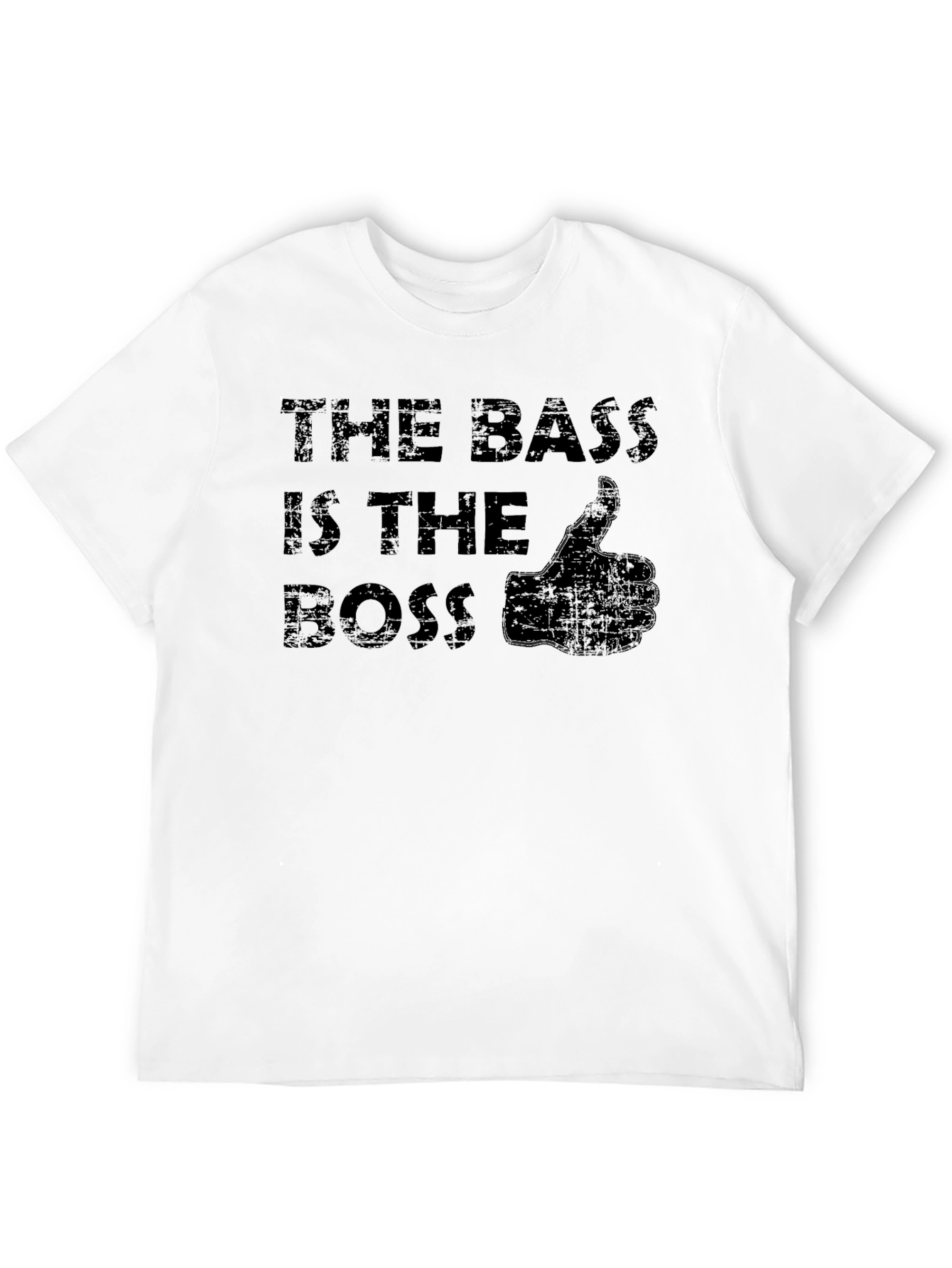 The Bass is the Boss Black T-Shirt