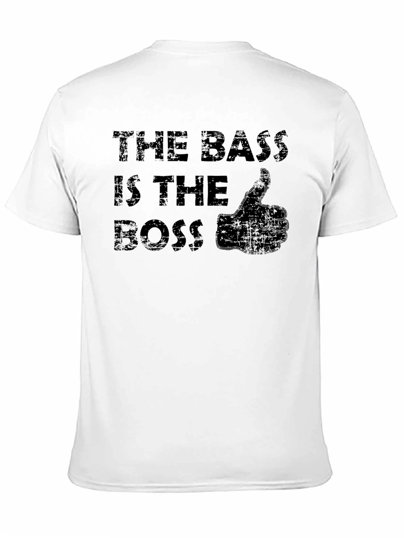 The Bass is the Boss Black T-Shirt
