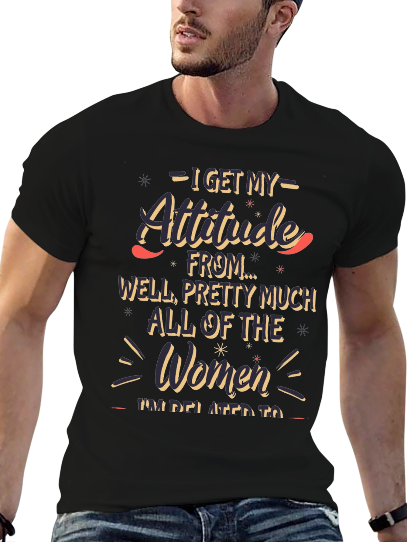 Attitude Funny Graphic T-Shirt