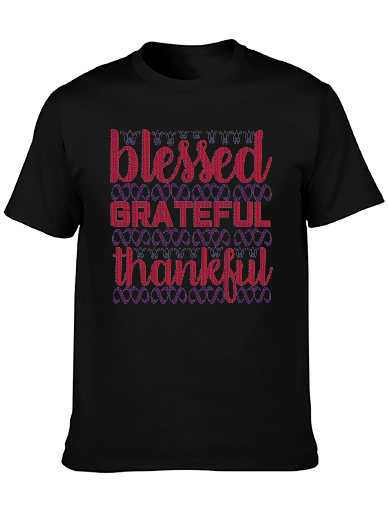 Blessed Grateful Thankful Graphic T-Shirt