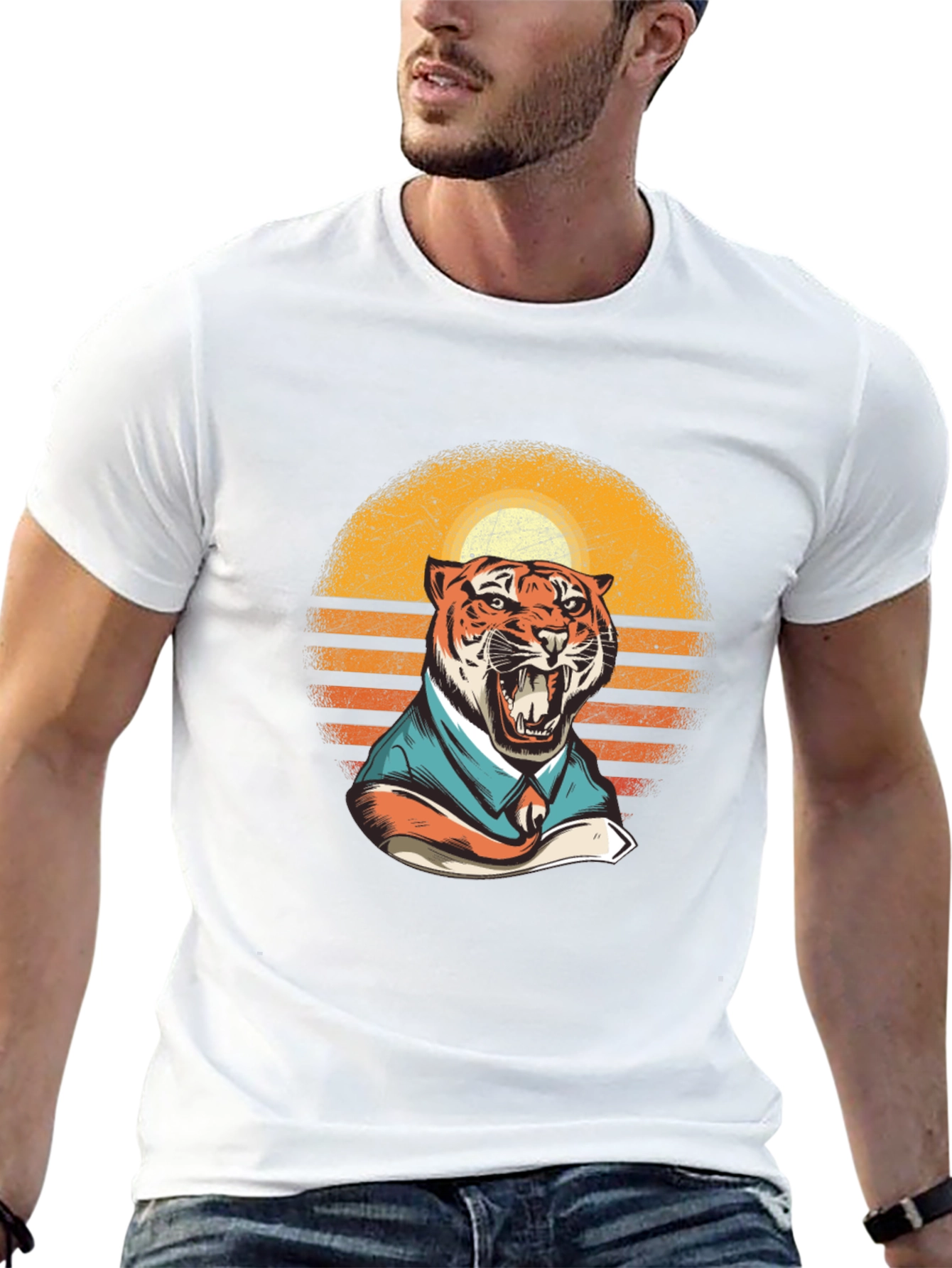 Tiger Business Retro T-Shirt