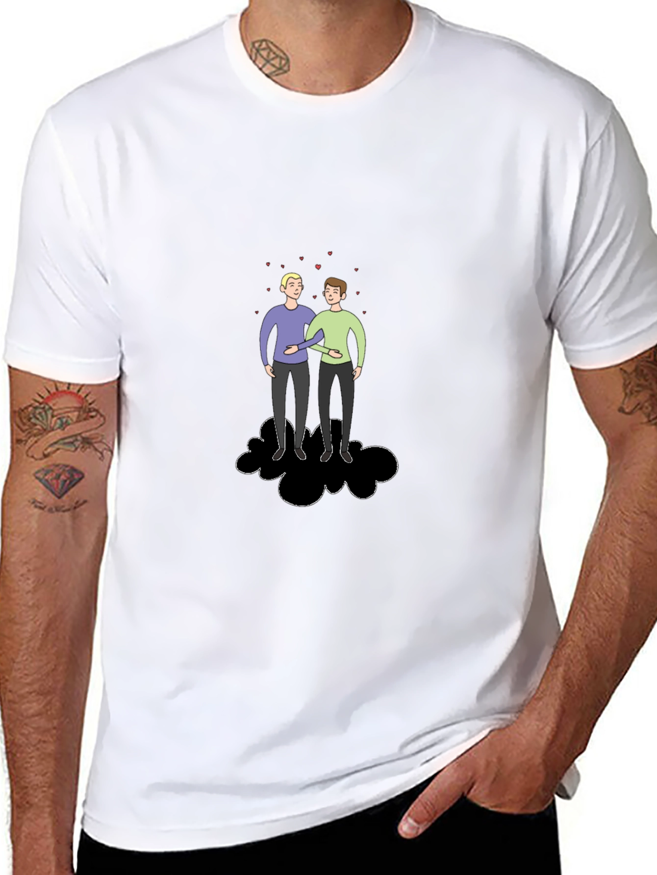 Couple on Cloud T-Shirt - Soft Cotton Tee