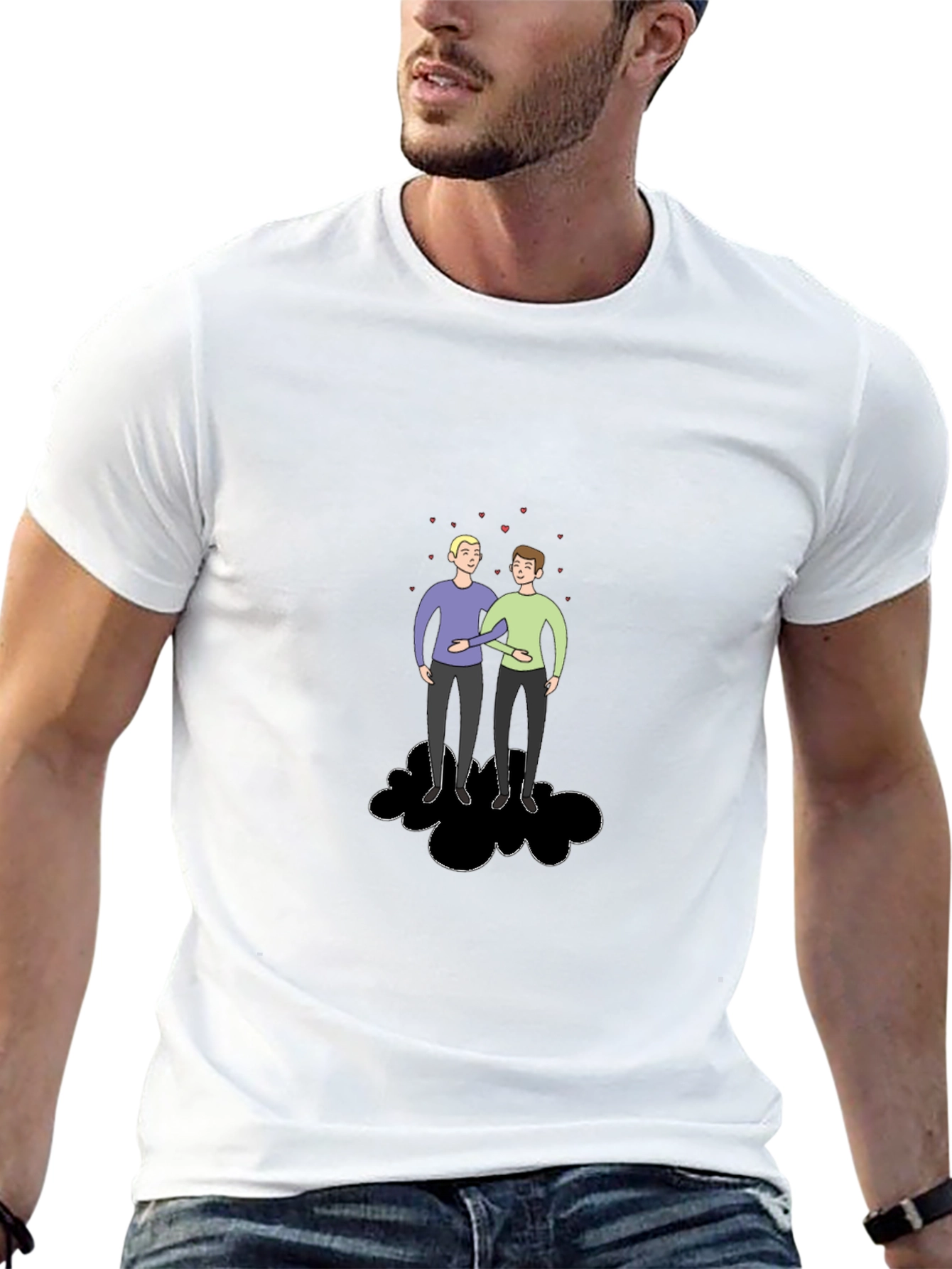 Couple on Cloud T-Shirt - Soft Cotton Tee